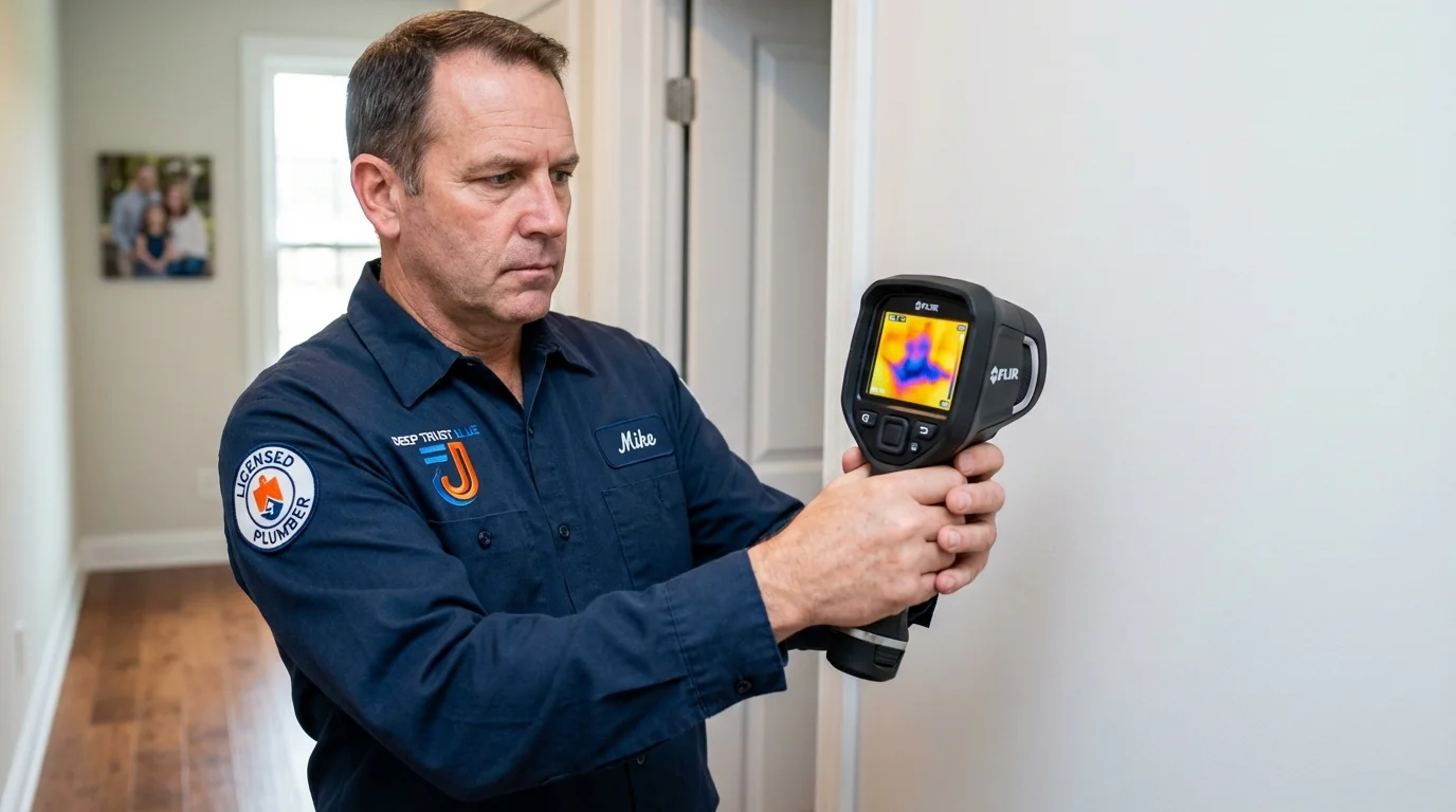 Thermal imaging leak detection by Johns Plumbing LLC in Texarkana